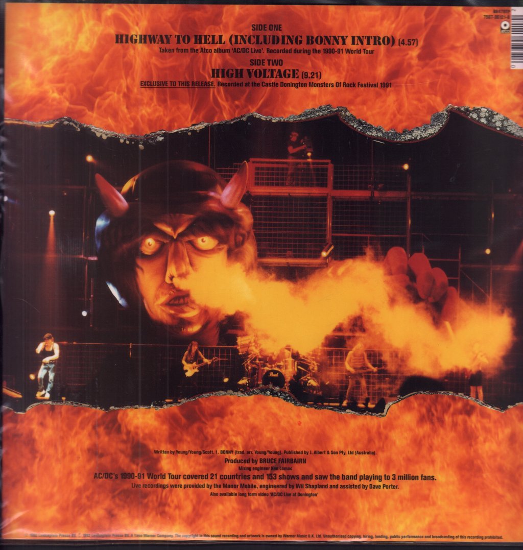 AC/DC - Highway To Hell - 12 Inch