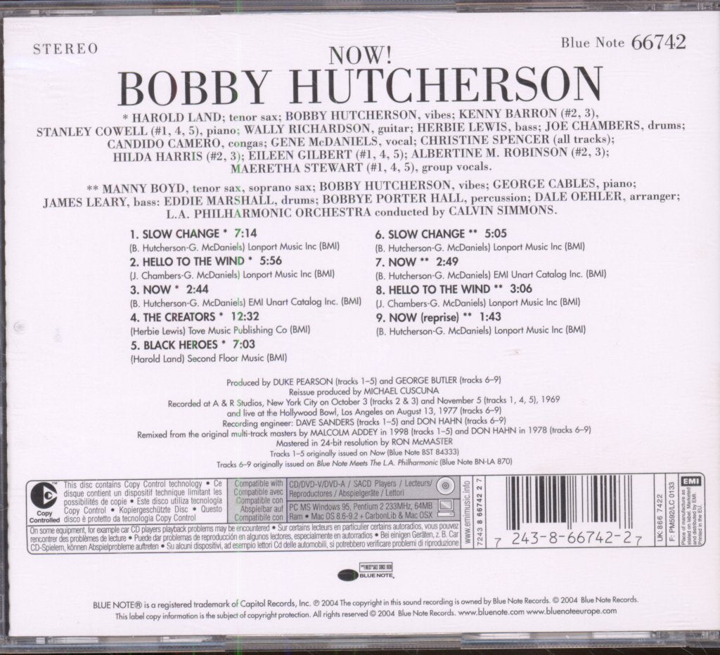 Bobby Hutcherson - Now! - Cd