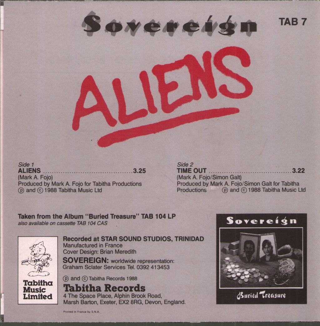Sovereign (80'S Group) - Aliens - 7 Inch