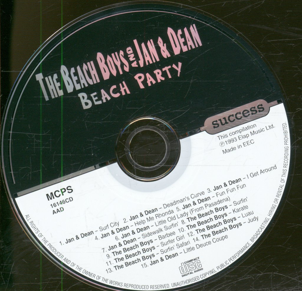 Beach Boys And Jan & Dean - Beach Party - Cd