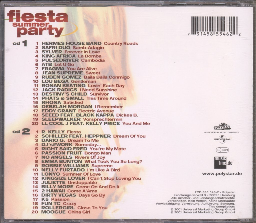 Various Artists - Fiesta Summer Party - Double Cd