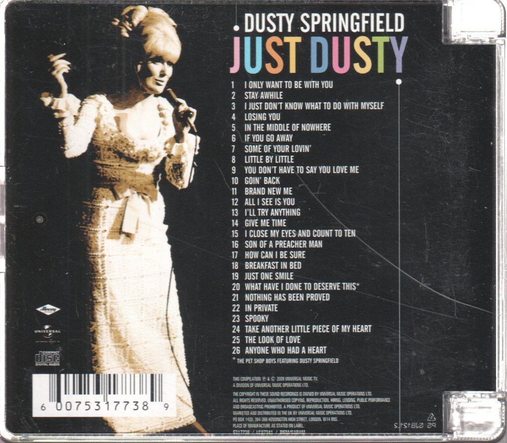 Dusty Springfield - Just Dusty - Cd