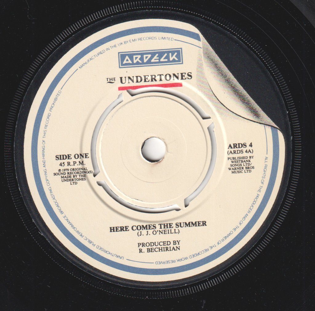 Undertones - Here Comes The Summer - 7 Inch