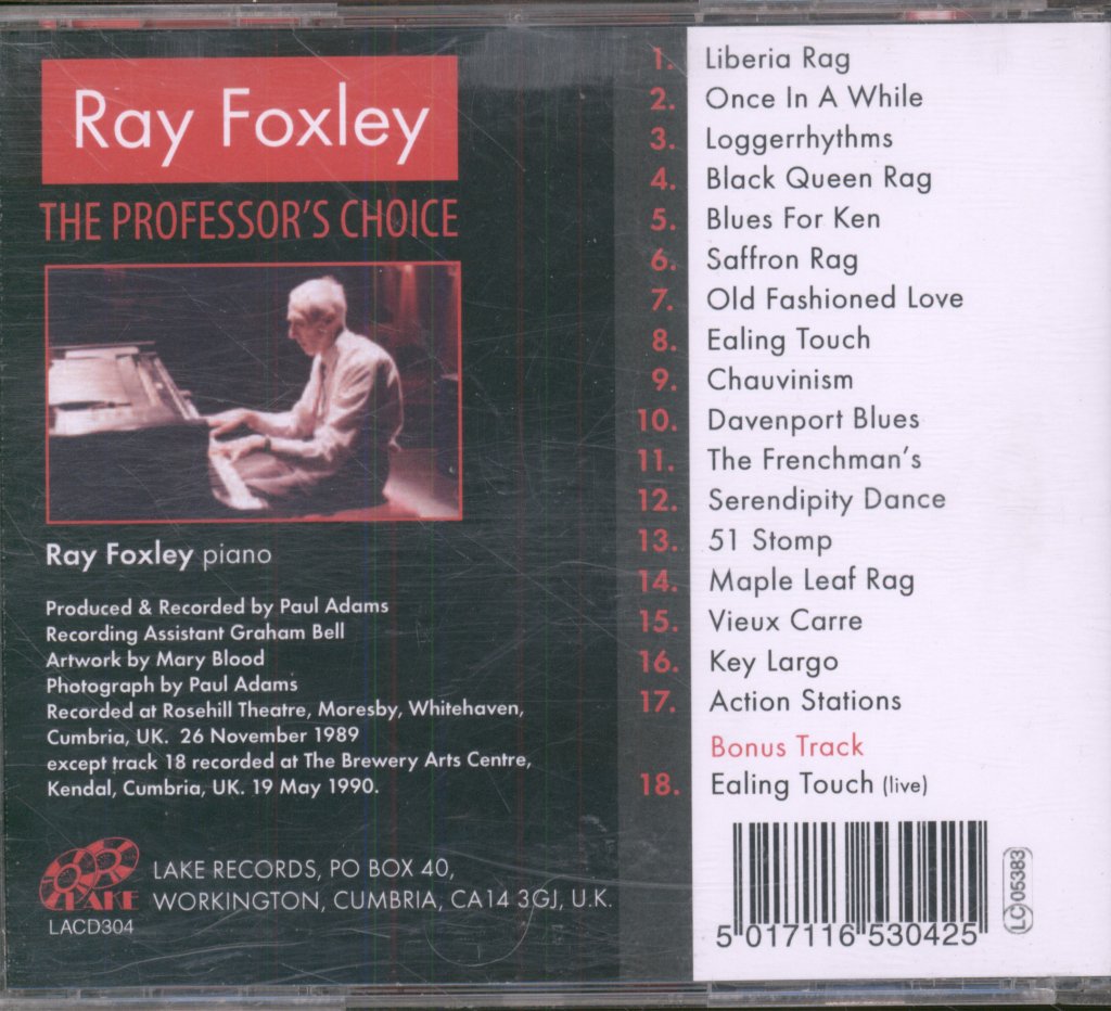 Ray Foxley - Professor's Choice - Cd