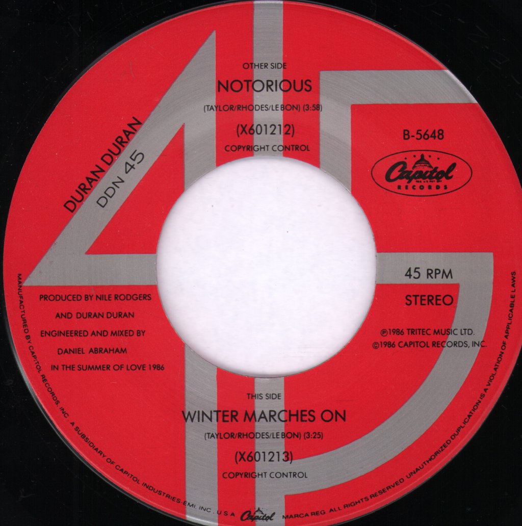 Duran Duran - Notorious - 7 Inch