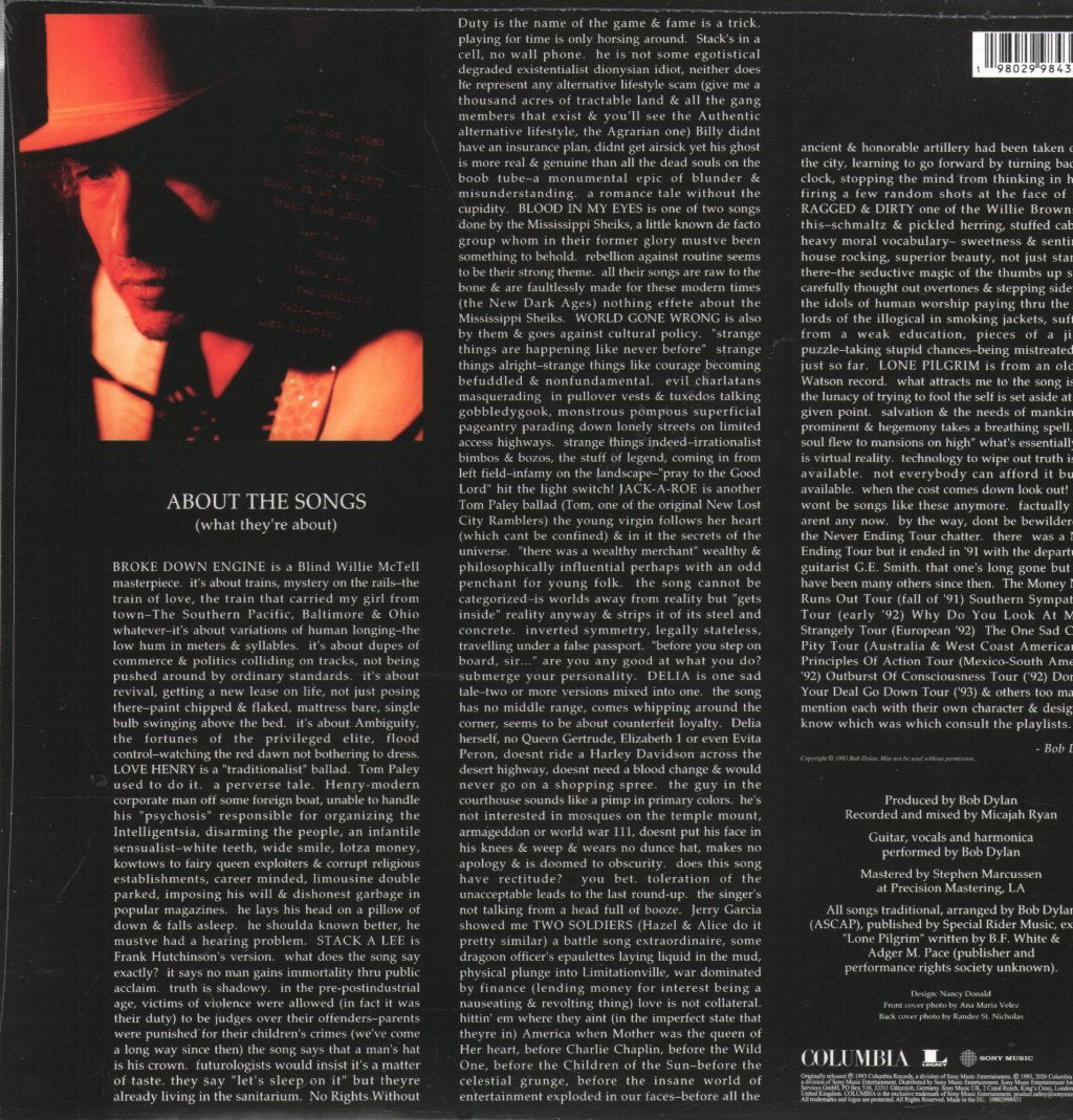 Bob Dylan - World Gone Wrong - Lp
