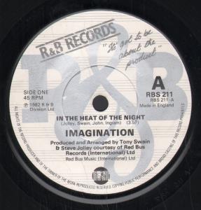 Imagination (80'S Pop Group) - In The Heat Of The Night - 7 Inch