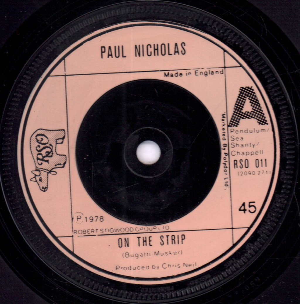Paul Nicholas - On The Strip - 7 Inch