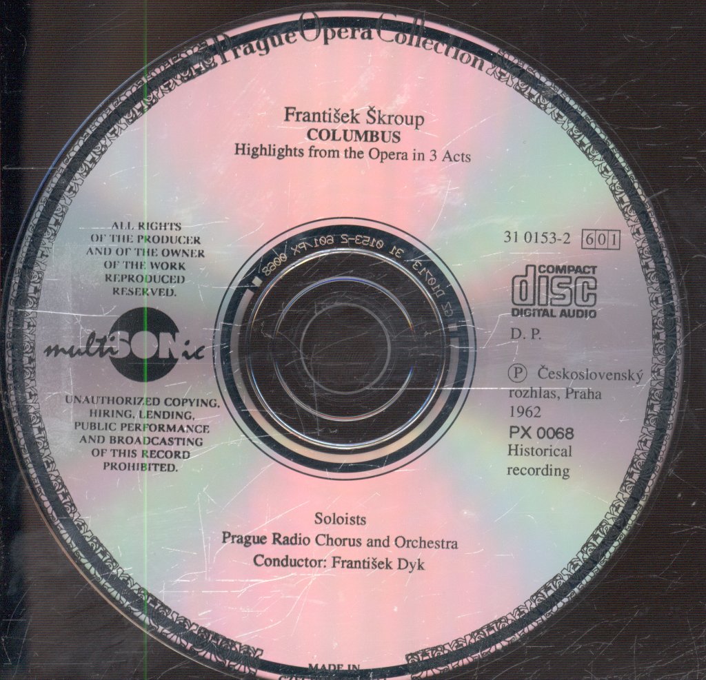 Prague Radio Orchestra - František Škroup - Columbus (highlights) - Cd