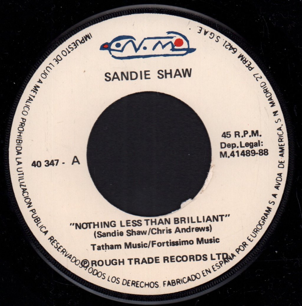 Sandie Shaw - Nothing Less Than Brilliant - 7 Inch