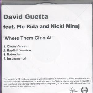 David Guetta - Where Them Girls At - Cdr