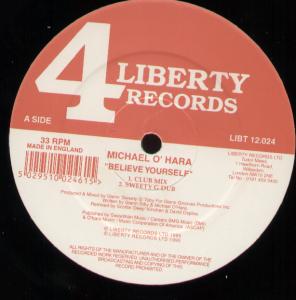Michael O'hara - Believe Yourself - 12 Inch