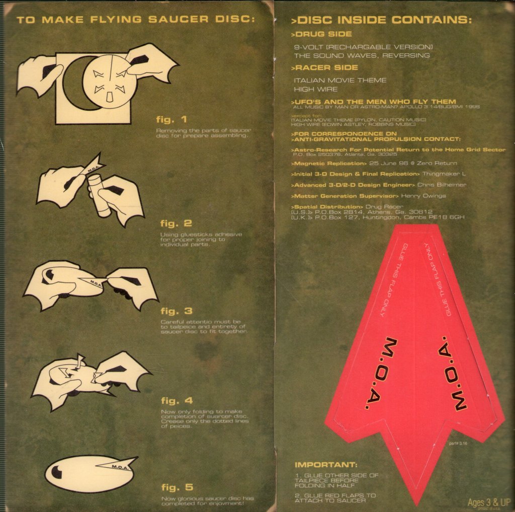 Man Or Astro-Man? - UFO's And The Men Who Fly Them! - 7 Inch