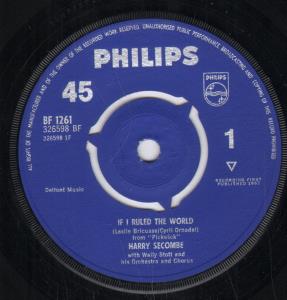 Harry Secombe - If I Ruled The World - 7 Inch