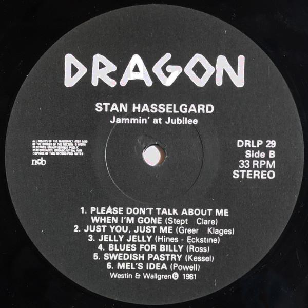 Stan Hasselgard - Jammin' At Jubilee - Lp