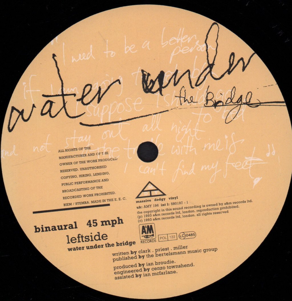 Dodgy - Water Under The Bridge - 12 Inch