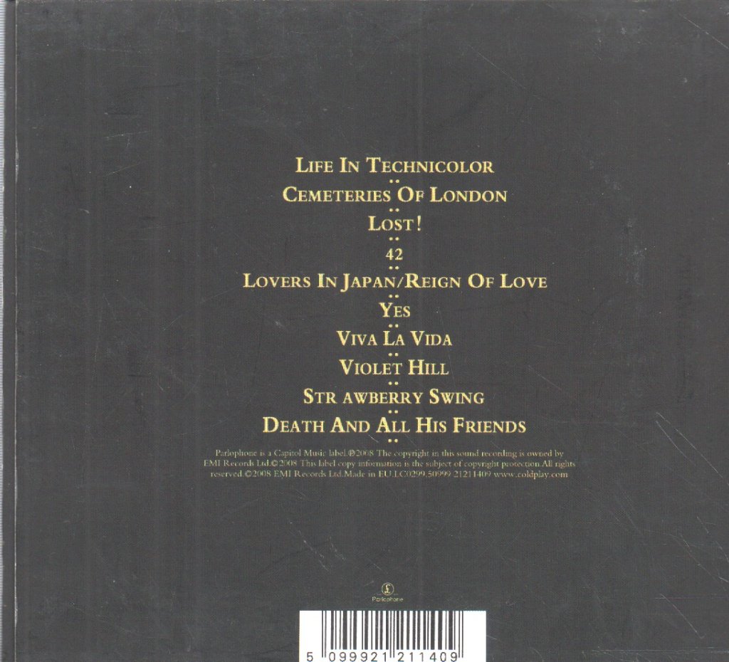 Coldplay - Viva La Vida - Cd