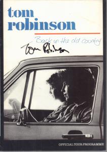 Tom Robinson Band/Immaculate Fools - Back In The Old Country - Tour Programme
