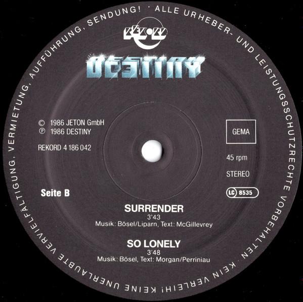Destiny (German) - Guardian Of My Soul - 12 Inch