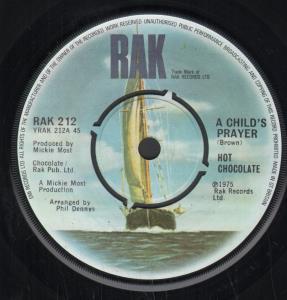 Hot Chocolate - A Child's Prayer - 7 Inch