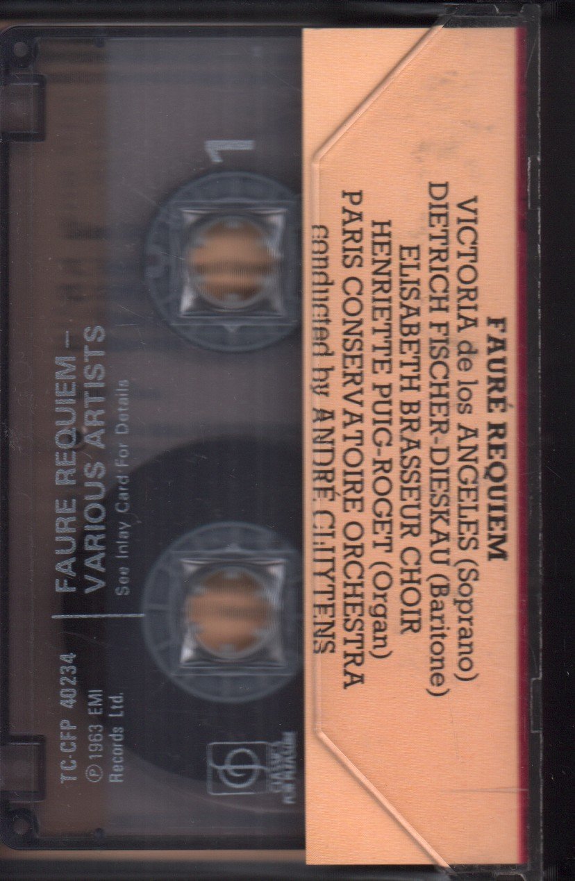 paris conservatoire orchestra - faure Requiem - Cassette