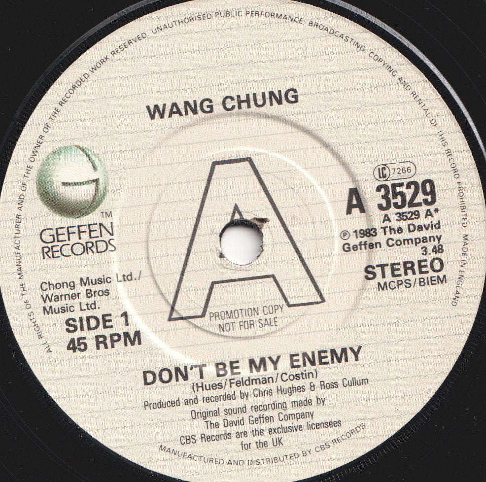 Wang Chung - Don't Be My Enemy - 7 Inch
