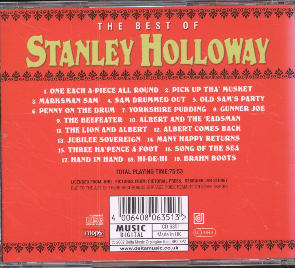 Stanley Holloway - Best Of Stanley Holloway - Cd
