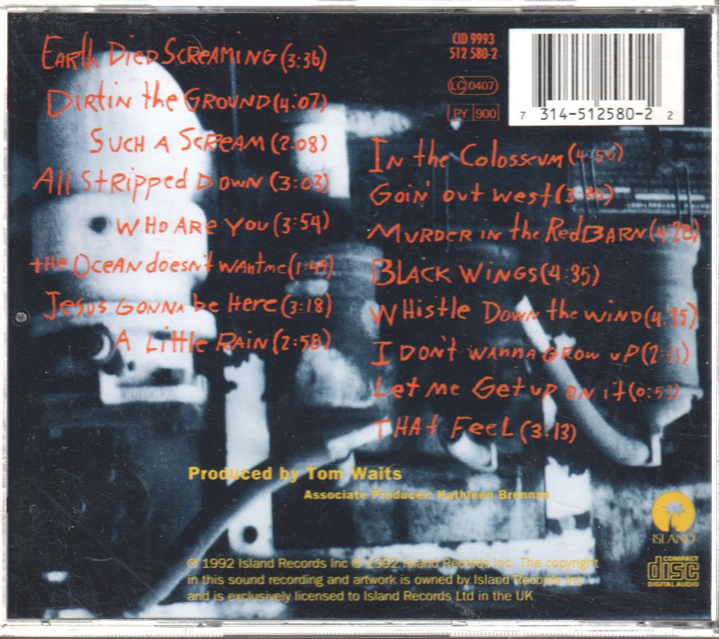 Tom Waits - Bone Machine - Cd