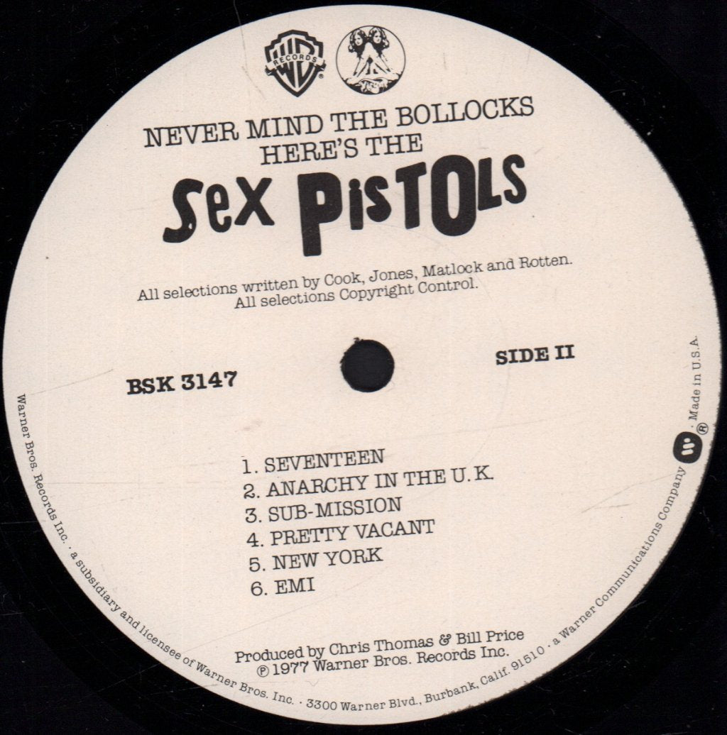 Sex Pistols - Never Mind The Bollocks - Lp