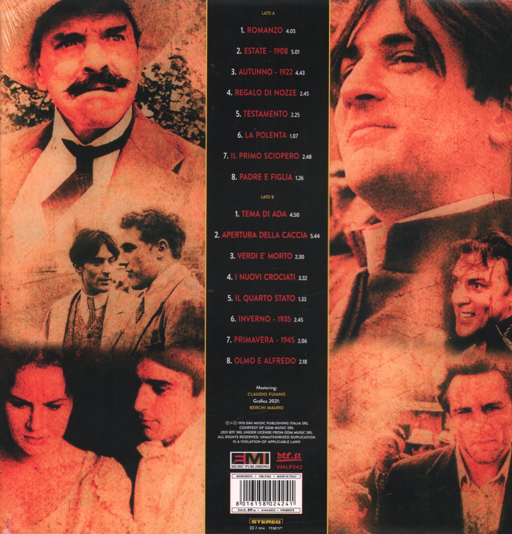 Ennio Morricone - Novecento (Original Motion Picture Soundtrack) - Lp