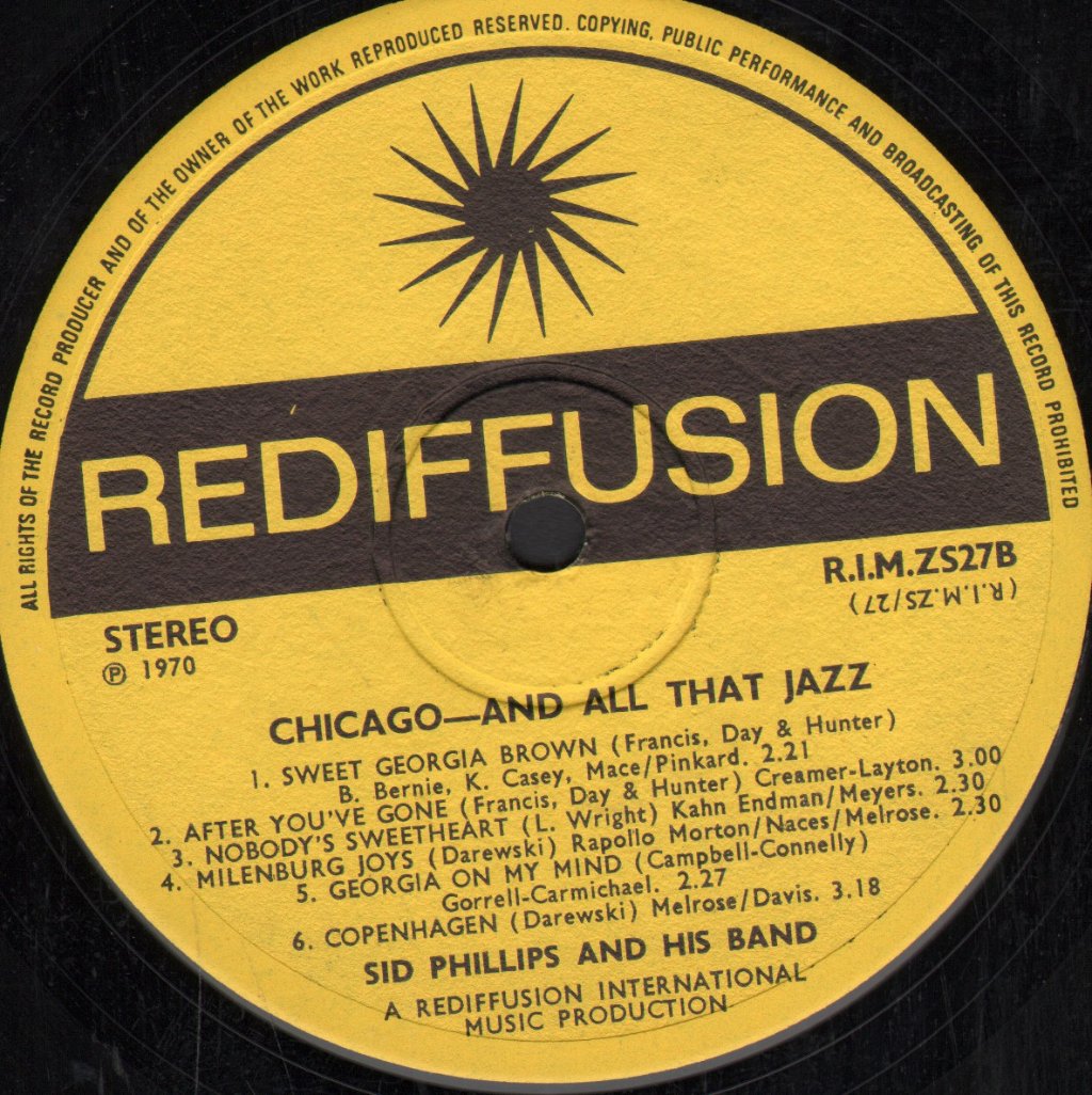 Sid Phillips And His Band - Chicago And All That Jazz - Lp