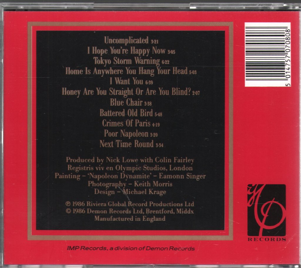 Elvis Costello & The Attractions - Blood & Chocolate - Cd