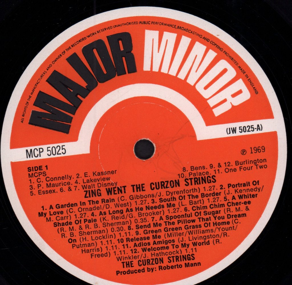 Curzon Strings - Zing Went The Curzon Strings - Lp