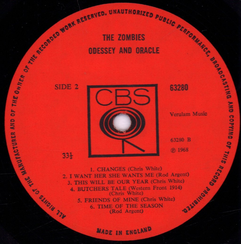 Zombies - Odessey And Oracle - Lp