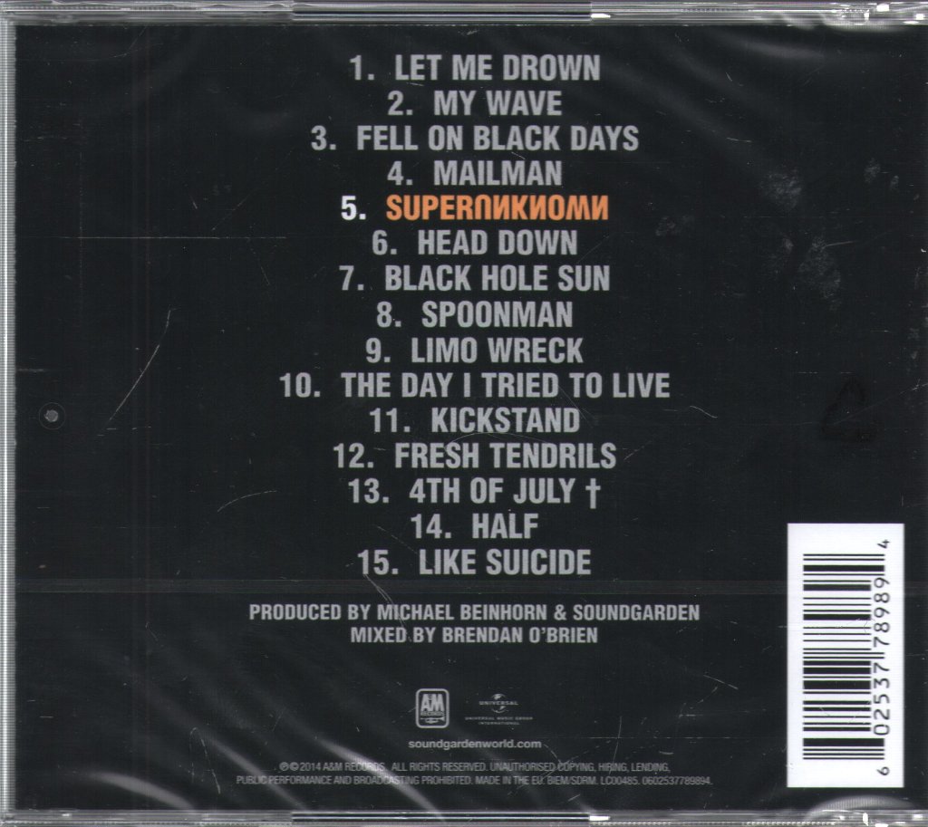 Soundgarden - Superunknown - Cd