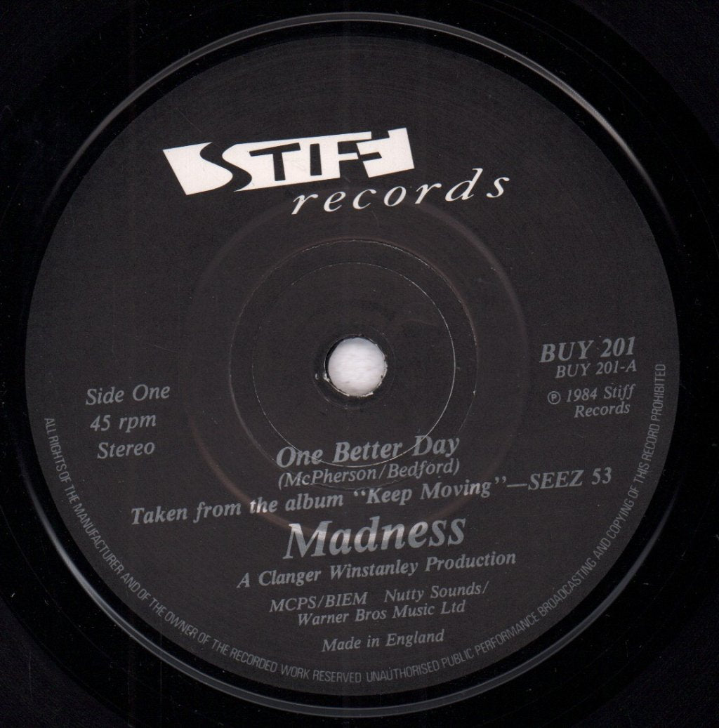 Madness - One Better Day - 7 Inch