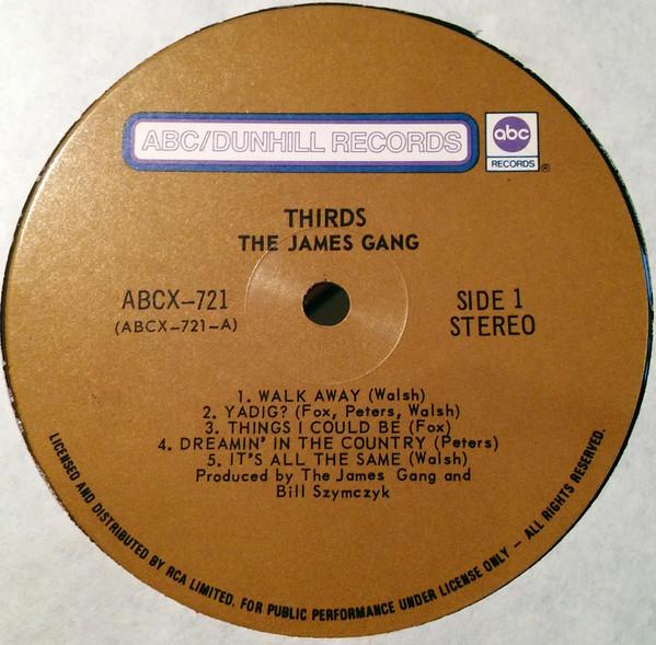 James Gang - Thirds - Lp