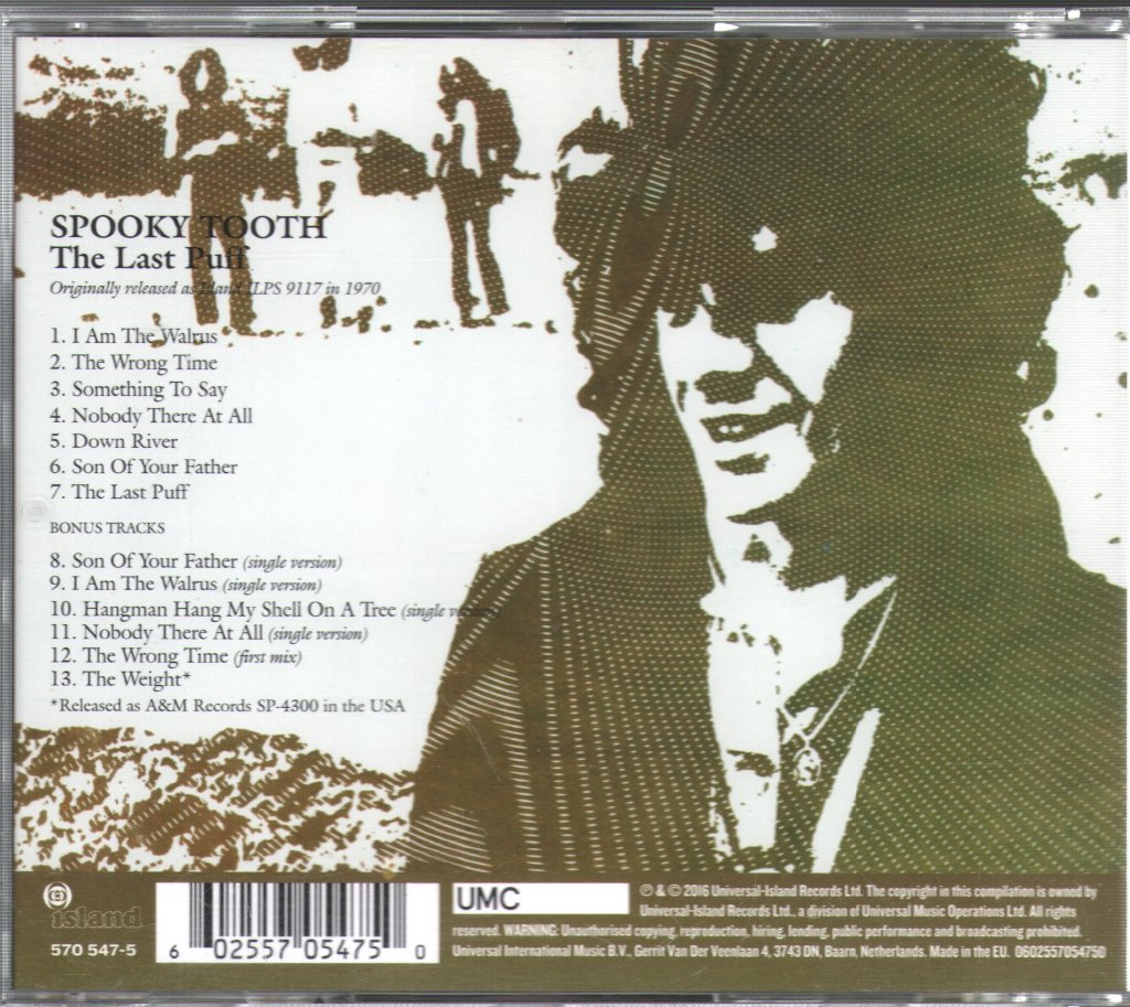 Spooky Tooth feat. Mike Harrison - Last Puff - Cd
