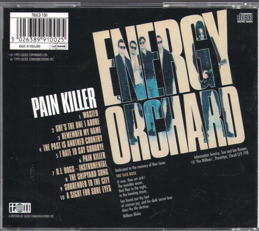 Energy Orchard - Pain Killer - Cd