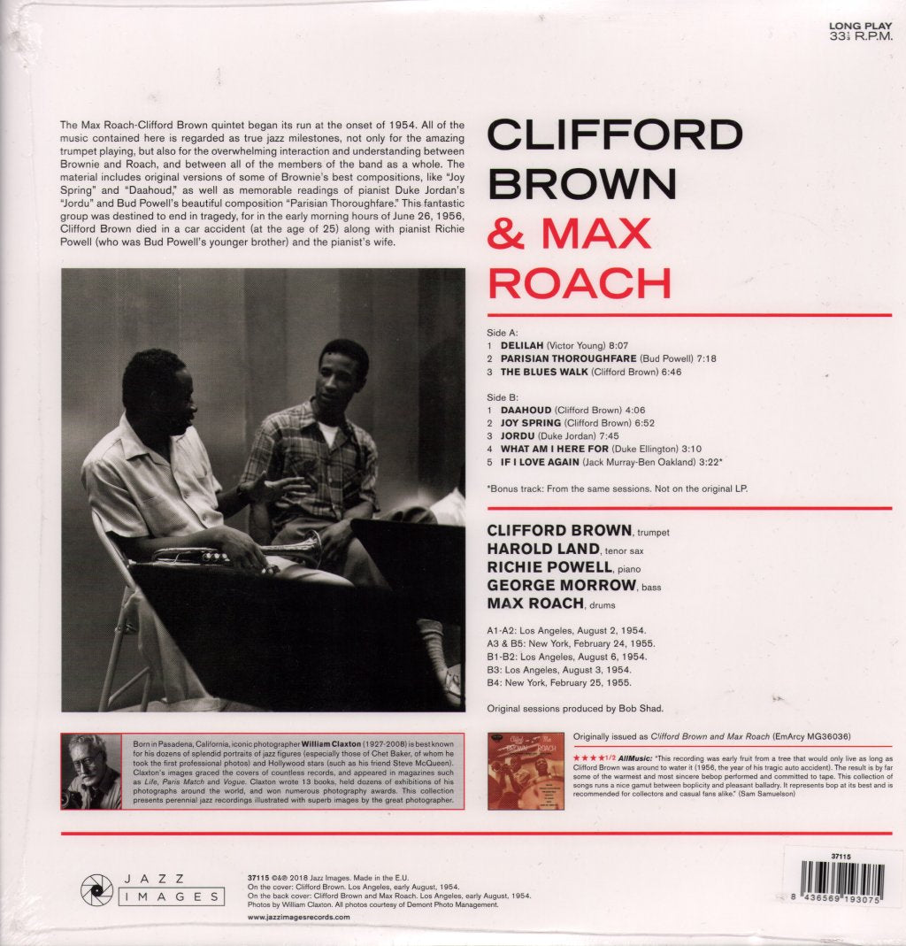 Clifford Brown And Max Roach - Clifford Brown & Max Roach - Lp