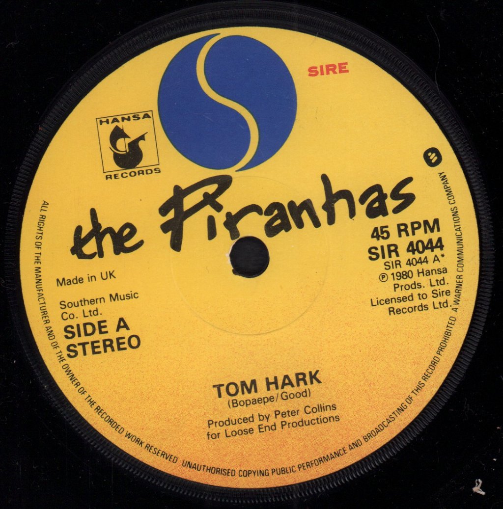 Piranhas - Tom Hark - 7 Inch