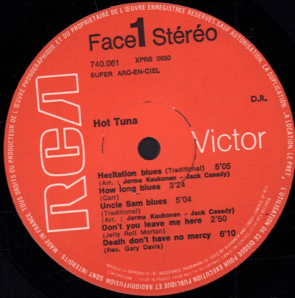 Hot Tuna - Hot Tuna - Lp