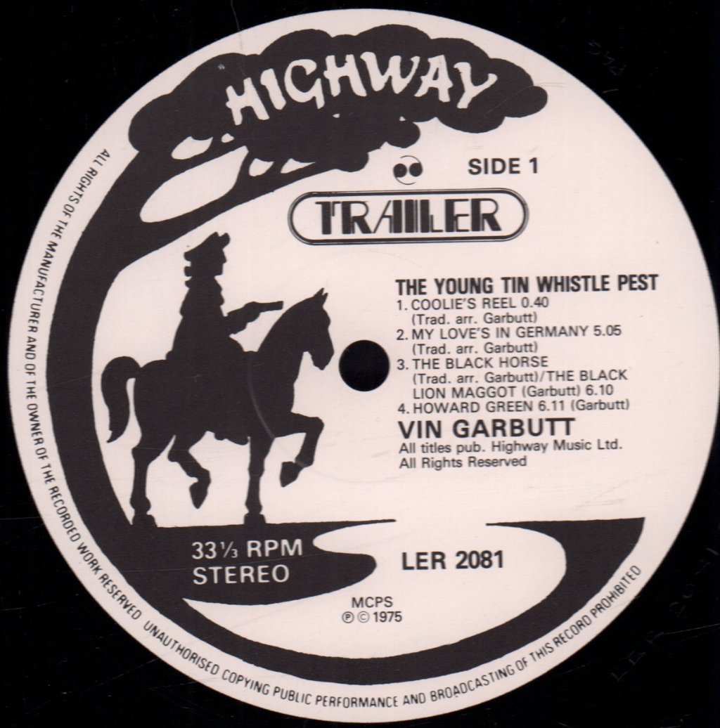 Vin Garbutt - Young Tin Whistle Pest - Lp