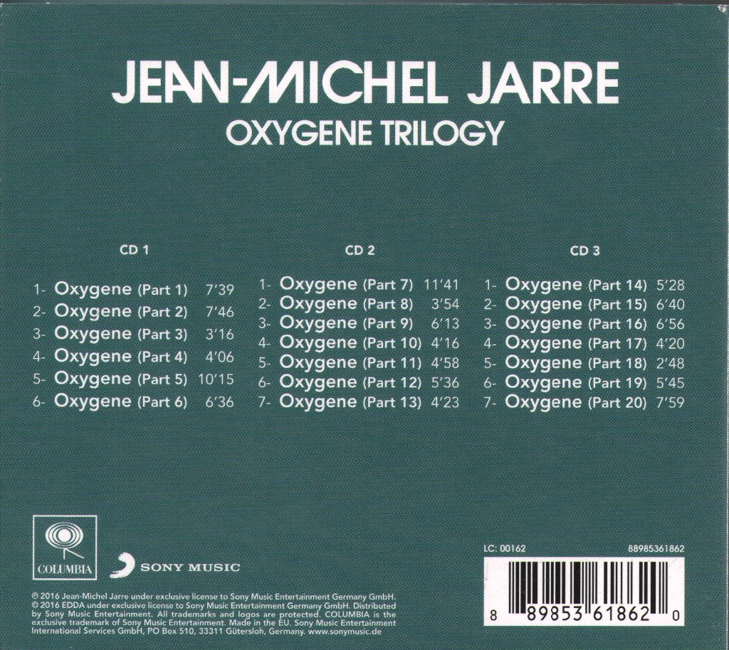 Jean-Michel Jarre - Oxygene Trilogy - Cd Set