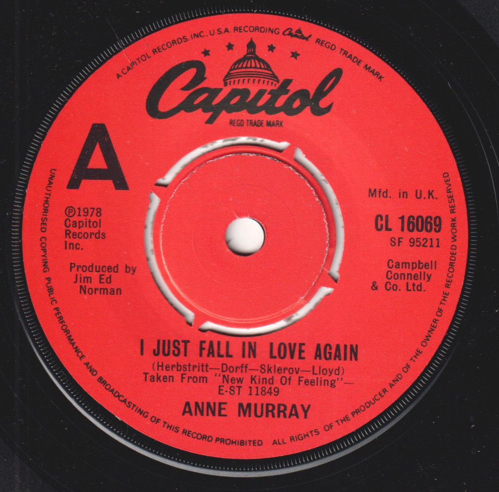 Anne Murray - I Just Fall In Love Again - 7 Inch