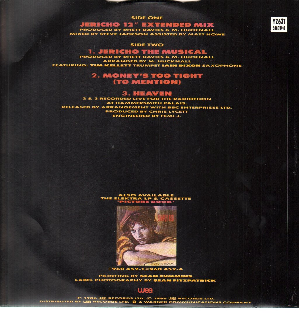 Simply Red - Jericho - 12 Inch