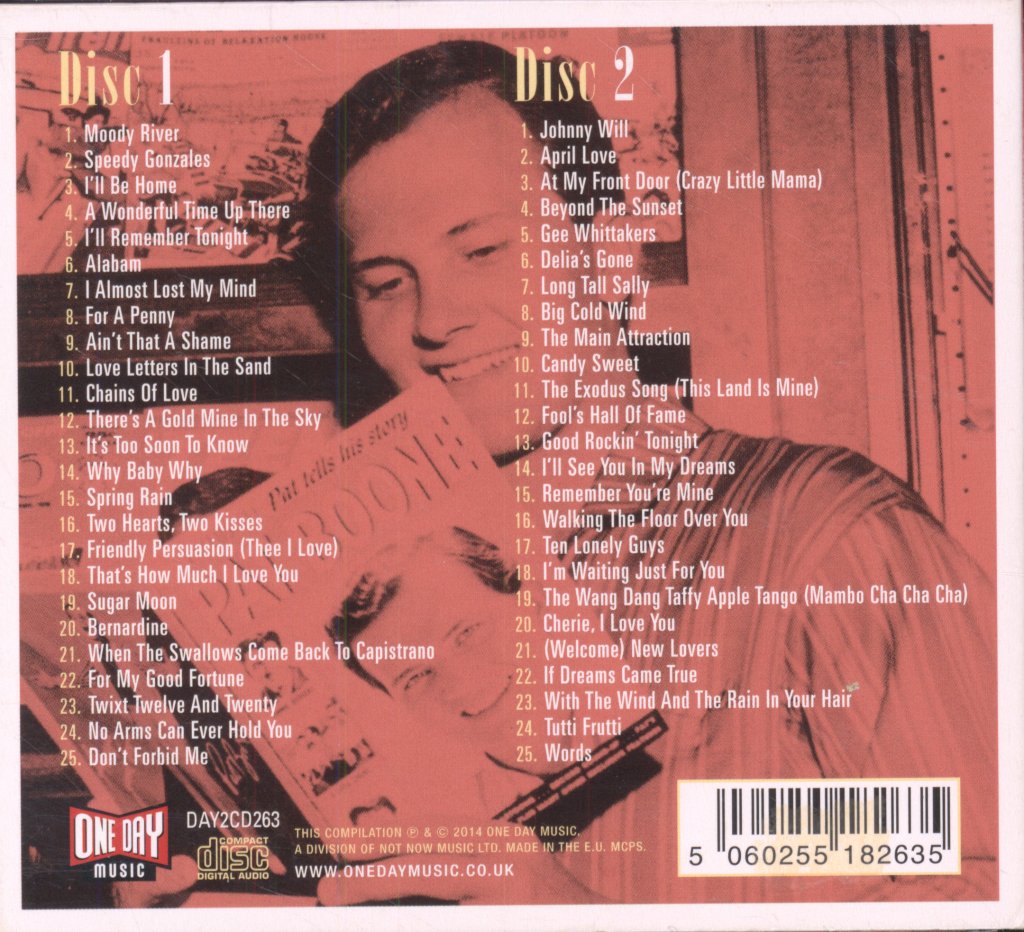Pat Boone - Very Best Of Pat Boone - Double Cd