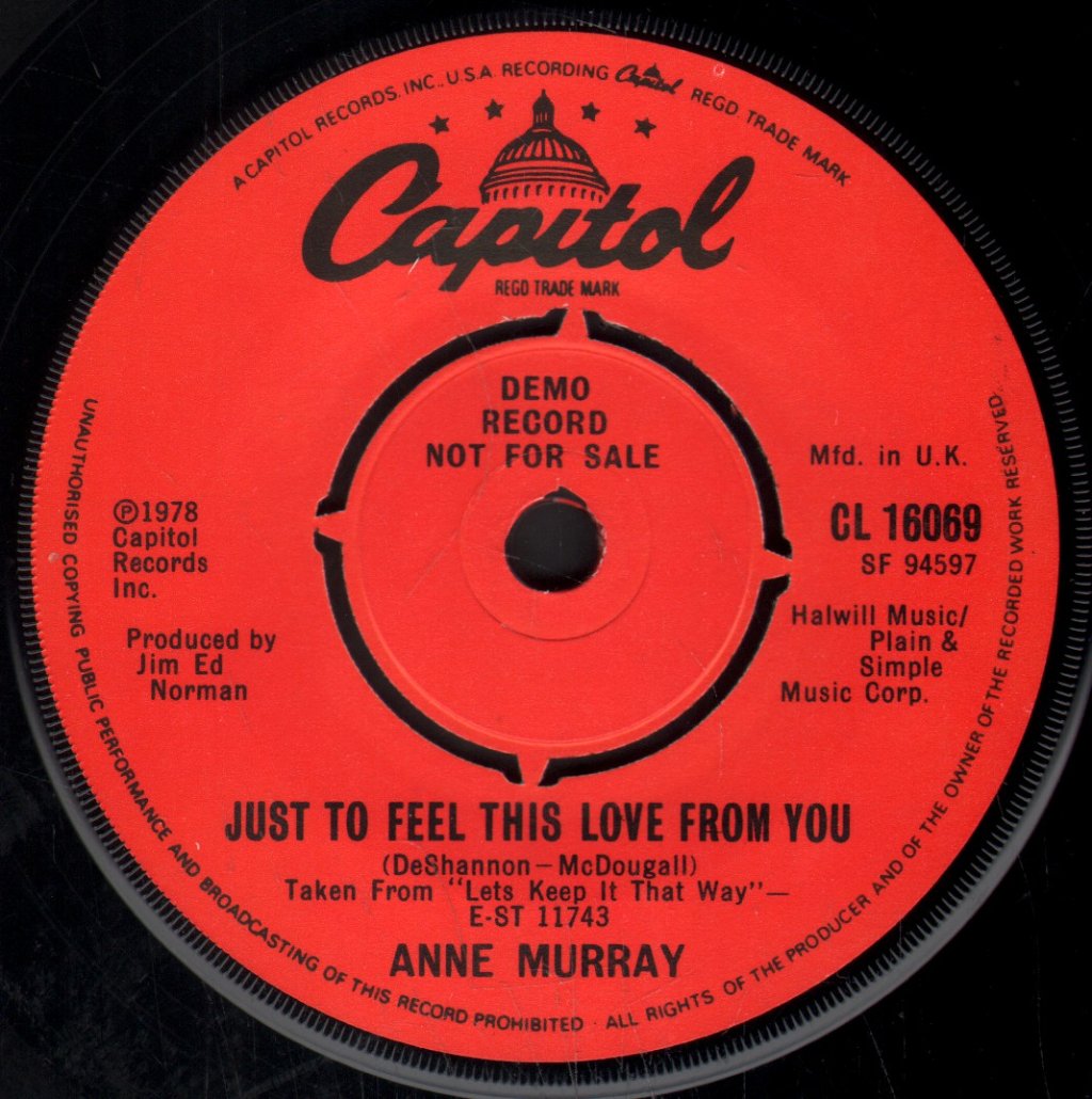 Anne Murray - I Just Fall In Love Again - 7 Inch