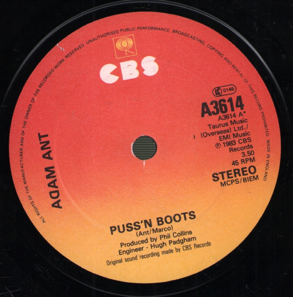 Adam Ant - Puss'N Boots - 7 Inch
