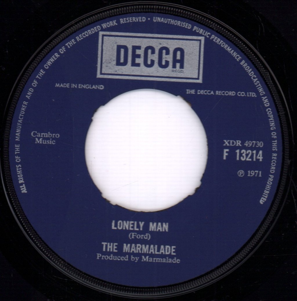 Marmalade - Cousin Norman / Lonely Man - 7 Inch